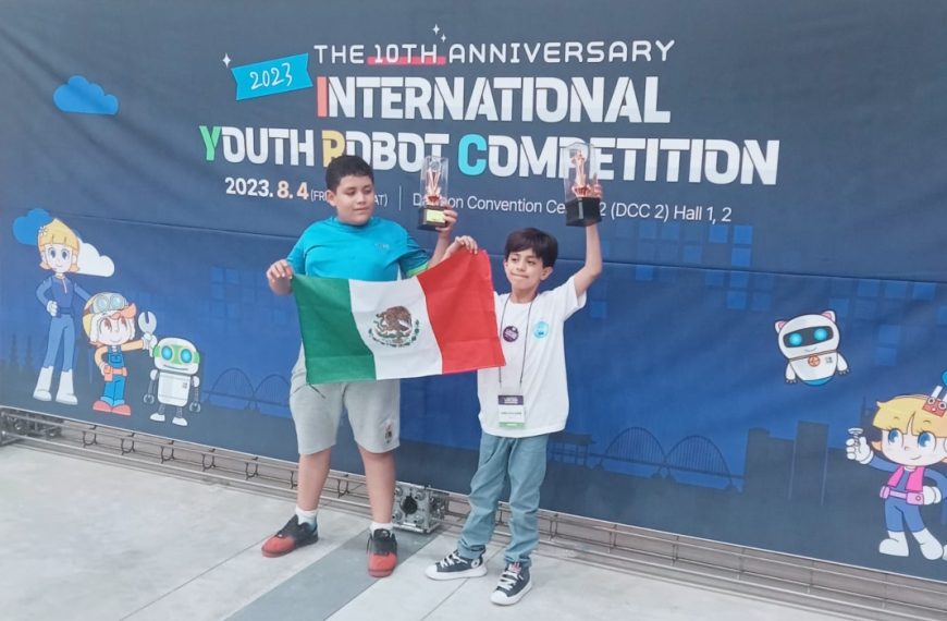 Robótica: niños mexicanos son galardonados en competencia en Corea